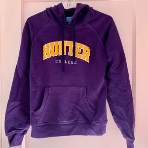 Hunter College NYC Varsity Hoodie Purple